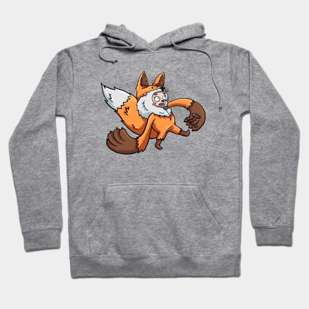 Furry Foxy Walking with Moxie Hoodie by maak and illy